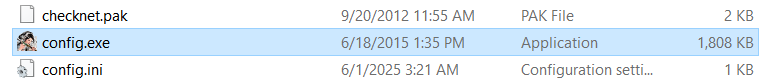 Chọn file config.exe trong thư mục game